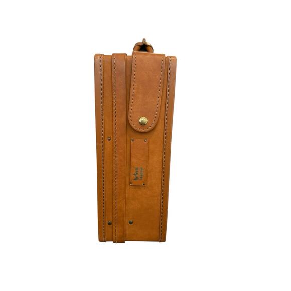 HARTMANN Tan Belting Leather Briefcase 5” Attache Hardcase Travel Vintage - Picture 4 of 16